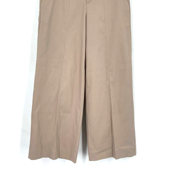 Everlane Wide Leg Trouser Pants Tan Women's Size 4 NWOT - Picture 5 of 7